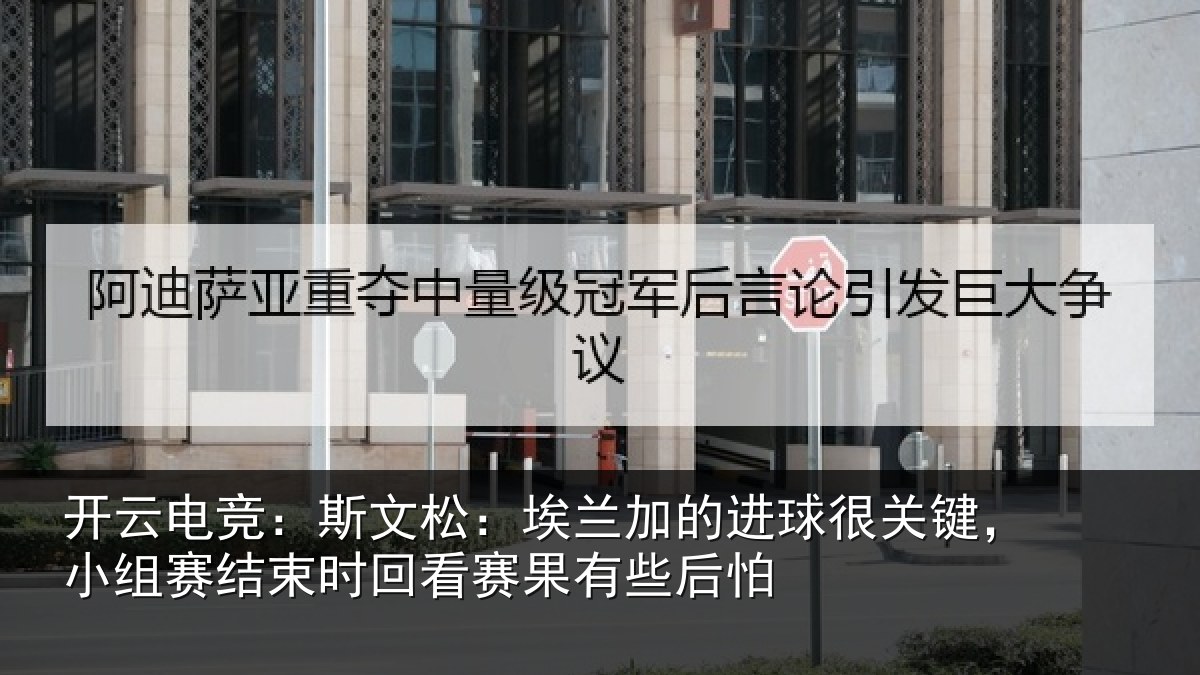 开云电竞：斯文松：埃兰加的进球很关键，小组赛结束时回看赛果有些后怕